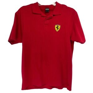 Ferrari  Mens Sz XL Embroidered Logo Polo Shirt (S39)